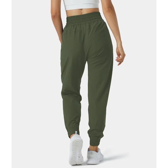 NWT Halara High Elastic Waist Casual Active Jogger Pants SZ SP Icy Bamboo Green - Picture 5 of 15